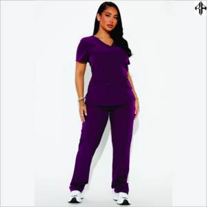 Combinaison uniforme pour femmes Vente en gros Multicolore Été Lavable Haut Médical Pantalon Personnalisé Deux Pièces Scrubs d'hôpital Scrubs pour femmes - Product Image 2