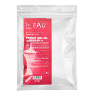 Masque en poudre modelant à la rose FAU Premium Herb 1 kg, traitement de l'acné du visage, peau sensible, nourrissant, fabriqué en Corée, K-Beauty - Product Image 1