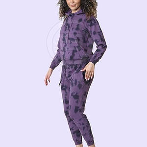 Trajes Deportivos Tie Dye de Marca Privada de Alta Calidad para Mujer, Personaliza Tu Propio Diseño - Product Image 5