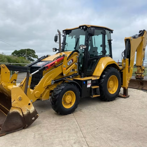 2022 CAT 428 chargeuse-pelleteuse d'occasion de bonne qualité CAT 420F moteur d'origine peinture originale sous licence EPA - Product Image 3