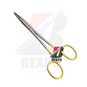 <b>Mini</b> Ryder Needle Holder Half Gold Material Stainless Steel Instruments Surgical - Product Image 4