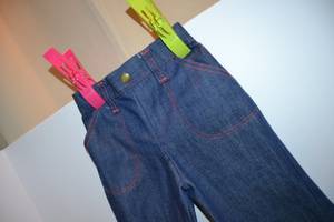 MS Ms-wc-001งานฝีมือสำหรับเด็กวัยหัดเดิน kiants ชุดเดรสผ้ายีนส์สีน้ำเงินปักลายกางเกงยีนส์23.5สำหรับเด็กหัดเดินขนาดพิเศษลดล้างสต๊อก - Product Image 3