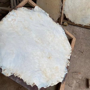 Instrumentos de Percusión Personalizados al por Mayor, Piel de Cabra para Tambor, Piel de Tambor Hecha a Mano, Tambor Chamánico, Piel de Tambor de Cuero Crudo Blanco, Duradera - Product Image 5