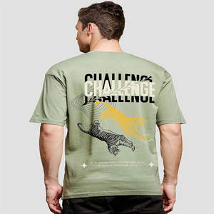 Camiseta de alta calidad con estampado de abullonado en 3D para hombre, venta al por mayor personalizada, 100% algodón, lavado ácido, Vintage para un aspecto de gran tamaño con hombros descubiertos - Product Image 3