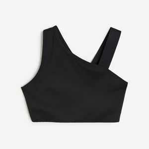 Logotipo personalizado verano entrenamiento gimnasio Yoga deportes sujetador costilla Spandex Nylon U cuello transpirable acanalado - Product Image 6