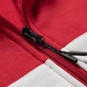 Sweat-shirts à fermeture éclair unisexes pour hommes, logo personnalisé de haute qualité OEM, mélange polyester/coton, séchage rapide, respirant, hiver - Product Image 3