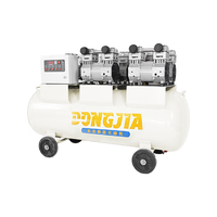 Compresseur d'air professionnel à piston à faible bruit 300L sans huile avec moteur de pompe à moteur 380V Configuration portable pour un usage industriel