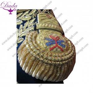 Écusson brodé à coudre de haute qualité, argenté uni, forme de croissant, courbe arrondie, en tissu - Product Image 4