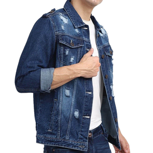 Chaquetas vaqueras de alta calidad para hombre, Chaquetas vaqueras personalizadas para hombre, ropa de moda, Chaquetas vaqueras para hombre - Product Image 4