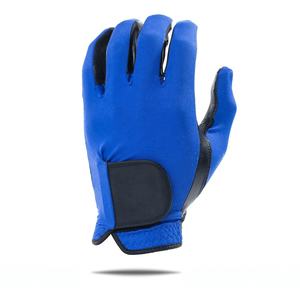 Fabrication de gants bleu noir Fabricant personnalisé Vente en gros LOGO Golf Cuir pour femmes Hommes Kid Golf Gants de golf en peau de mouton - Product Image 3