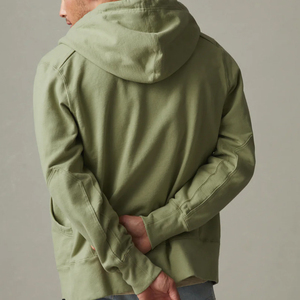 Sudadera con capucha y cremallera completa para hombre Sudadera de algodón orgánico con capucha Fleece Sudaderas con capucha para hombre Sudaderas con cremallera personalizadas - Product Image 5