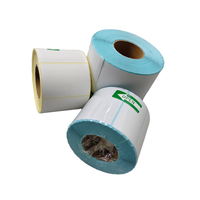 Etiquetas Térmicas Directas con Código de Barras Resistentes al Agua y con Recubrimiento Superior Personalizadas de Fábrica, Adhesivo Ecológico para Logística en Clima Lluvioso