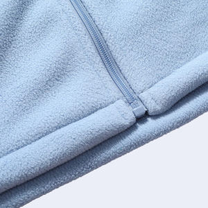 Mangas completas El mejor diseño Material de lana personalizado Color sólido Hombres cálidos Nuevo diseño Chaquetas de lana polar para la venta - Product Image 3