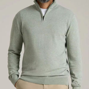 Sweat-shirts d'hiver en polyester/coton, dernier design, nouvelle arrivée, confortables, à fermeture éclair quart, respirants, écologiques, couleur unie - Product Image 6