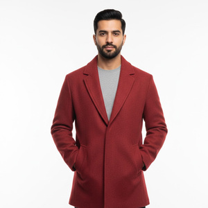 Abrigo largo a la moda para hombre, abrigo de cuero para temporada de invierno, color personalizado de la mejor calidad - Product Image 2