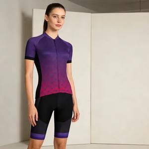 Conjunto de Ciclismo Unisex Premium con Estampado por Sublimación, Transpirable, Elástico en Cuatro Direcciones, Detalles Reflectantes y Acolchado para Ciclismo de Verano al Aire Libre - Product Image 1