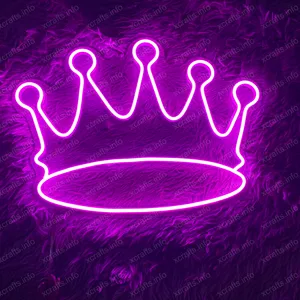 Vendita Super settembre: Crown LED Neon Sign - Custom Flex Neon Decor, insegna al Neon a LED ideale per Royalty e temi di lusso
