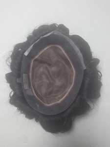 Autrichien Taz Hair Bangladesh Perruque de toupet de cheveux humains mono de qualité supérieure avec corps naturel et styles de vagues profondes Prothesis - Product Image 2