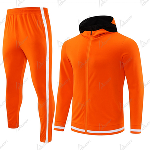 Chándal para hombre con sudadera con cremallera, ropa deportiva para correr, gimnasio, ejercicio al aire libre y deportes, conjunto sostenible transpirable - Product Image 4