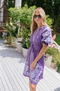 Haute couture personnaliser Floral brodé à manches courtes Designer vêtements de fête femmes robe à broderie lourde - Product Image 3