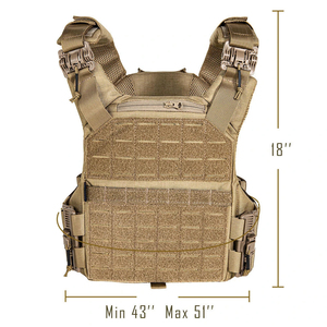 Vente en gros sur mesure gilet réglable léger imperméable respirant en polyester/nylon système de dégagement rapide formation de porte-plaque - Product Image 2