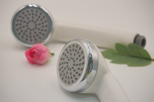 Pommeau de Douche Portable en Plastique ABS OEM, Sortie Unique, Haute Pression, Design Moderne, Capuchon Chromé Blanc, Logo Personnalisé, Utilisation Salle de Bain - Product Image 5