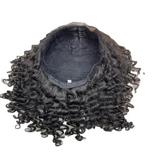 Perruque Lace Closure 13x4, Densité 200, Cheveux Humains Vietnamiens Remy Ondulés Profonds, Qualité Supérieure, Sans Produits Chimiques, Extensions de Cheveux Fabriquées à la Machine - Product Image 1