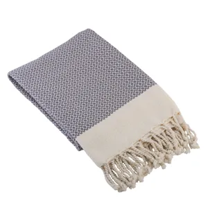 Toalla de playa de baño gris oscuro Pestimal de 100% algodón, tejido de secado rápido para gimnasio, Baby Shower, lino, Cara de bambú, regalo para niños - Product Image 1