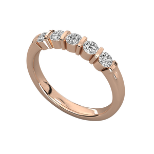Bague solitaire en or 9 carats avec diamant brillant - Product Image 5