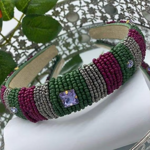 Bandeau brodé de haute qualité, accessoires pour cheveux pour filles, design fantaisie, dernière tendance 2025, fabriqué en Inde, design personnalisé - Product Image 3