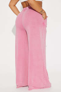 กางเกงจ็อกเกอร์เอวสูงทันสมัย ขายส่ง กางเกงวอร์มสีชมพู สตรีทแวร์ กางเกงเอวสูง ระบายอากาศได้ดี กางเกงวอร์มสำหรับฤดูหนาว รับสกรีนโลโก้ - Product Image 5