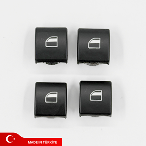 Nuevo Juego de 4 Tapas de Botón de Interruptor de Ventana de Plástico ABS 61316902175 61318381509 para Serie 3 E46 Sedán - Product Image 1
