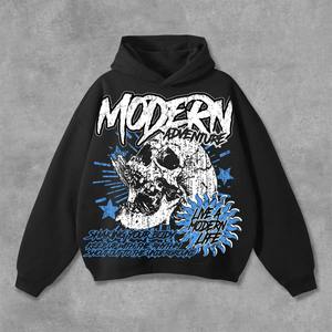 Direct Industry Custom High Quality HeavyweightCotton <b>Black</b> Drop Shoulder <b>Hoodie</b> Pullover Hooded Custom logo Printed <b>Hoodie</b> - Product Image 1