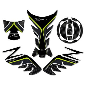 Kit Adesivi in Resina Gel 3D Compatibili con Z900 per Moto KAWASAKI Carbon, Offre Protezioni Proattive - Product Image 1