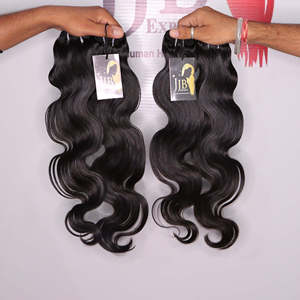 Vendedores de cabello humano de templo indio alineado con cutícula cruda vendedores de cabello de templo recto rizado ondulado sin procesar - Product Image 1