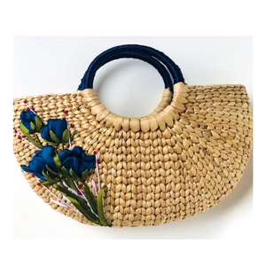Bolso de moda 2025: Bolso tejido artesanal, bolsos de paja de algas marinas, artesanías de jacinto de agua hechas a mano para mujer de 99 GD - Product Image 2