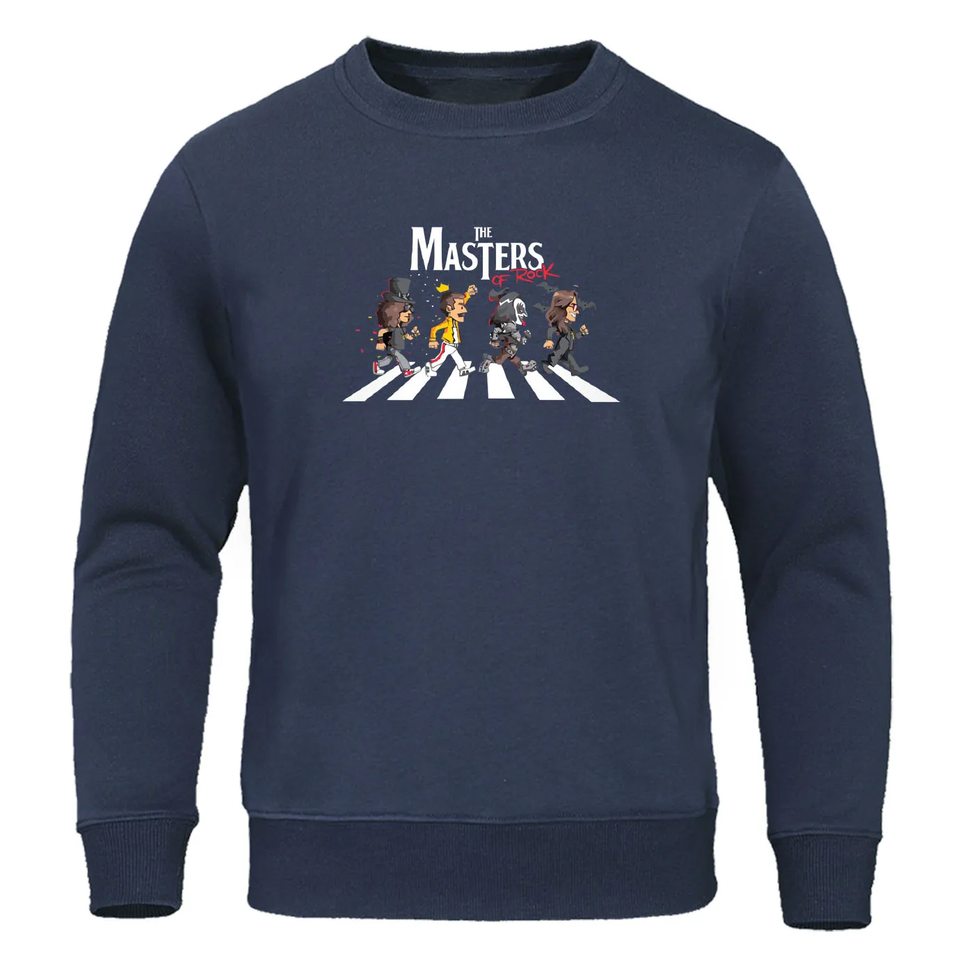 Freddie Mercury Sweatshirt Fan Queen Streetwear The Masters of Rock Print Hoodies Sweatshirts Men Pullover Autumn Warm Clothing