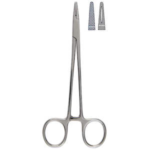 Portaagujas de Madera Crile de Alta Calidad, Portaagujas Quirúrgico Recto de Acero Inoxidable TC de Hosanna Surgical - Product Image 1