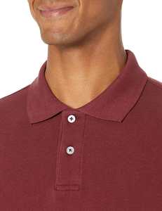 Polo de poliéster 100% de alta calidad para hombre, Jersey de manga corta, transpirable, teñido liso, botón bordado, decoración sólida - Product Image 4