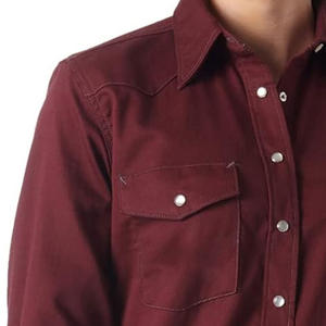 Camisas DE TRABAJO DE uniforme de manga larga para mujer con bordado de impresión de logotipo personalizado para Proveedor de Ropa de negocios de oficina - Product Image 4