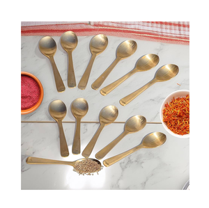Cuchara de latón antiguo para cocina tradicional, cucharas de plata pura para especias, CENA DE MESA DE mashala, uso al mejor precio - Product Image 3