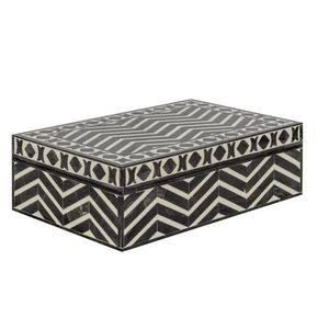 Nueva llegada caja de madera de estilo Art Deco con diseño geométrico para almacenamiento y decoración del hogar precio al por mayor - Product Image 5