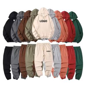 Conjunto Deportivo Personalizado al por Mayor, Unisex, Transpirable, de Forro Polar Grueso, para Invierno, en Poliéster/Algodón para Hombre - Product Image 1