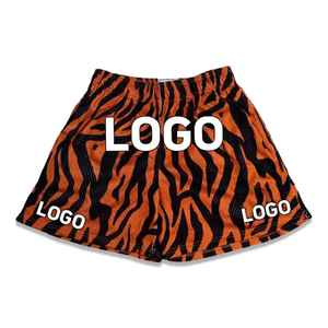 Shorts en maille 100% polyester pour homme avec ceinture élastique confortable, impression par sublimation graphique personnalisée, meilleur style streetwear - Product Image 2