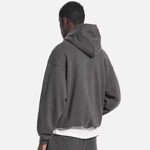 OEM Customized Logo High Quality 100% Cotton High Weight 400-600gsm Winter Embroidered Breathable <b>Fleece</b> Men Plus Size <b>Hoodie</b> - Product Image 4