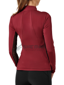 Blusa de espectáculo para montar a caballo, camisa de mujer, tela elástica ajustada, elegante, ligera, transpirable, ropa de competición ecuestre - Product Image 3