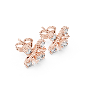 Moda High Sense of Smile Arc Moissanite Pendientes S925 Pendientes de plata esterlina Mujer - Product Image 2