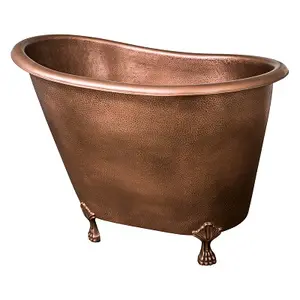 Design elegante lucido lucido vasca da bagno Freestanding Hot Trend moderna vasca da bagno in metallo produzione e fornitore dall'india