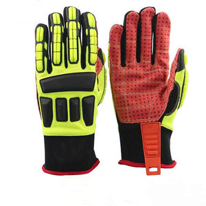 Guantes DE SEGURIDAD pesados para hombres de alta calidad, guantes de trabajo de soldadura de cuero profesional, resistentes al calor, antiquímicos a precio mayorista - Product Image 2