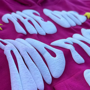 เสื้อฮู้ดผ้าคอตตอนสีทึบขนาดใหญ่2024ใส่ได้ทั้งชายและหญิงพิมพ์โลโก้ได้ตามต้องการสไตล์สตรีทแวร์สำหรับ3D ตัวอักษรผู้ชายฤดูหนาว - Product Image 5